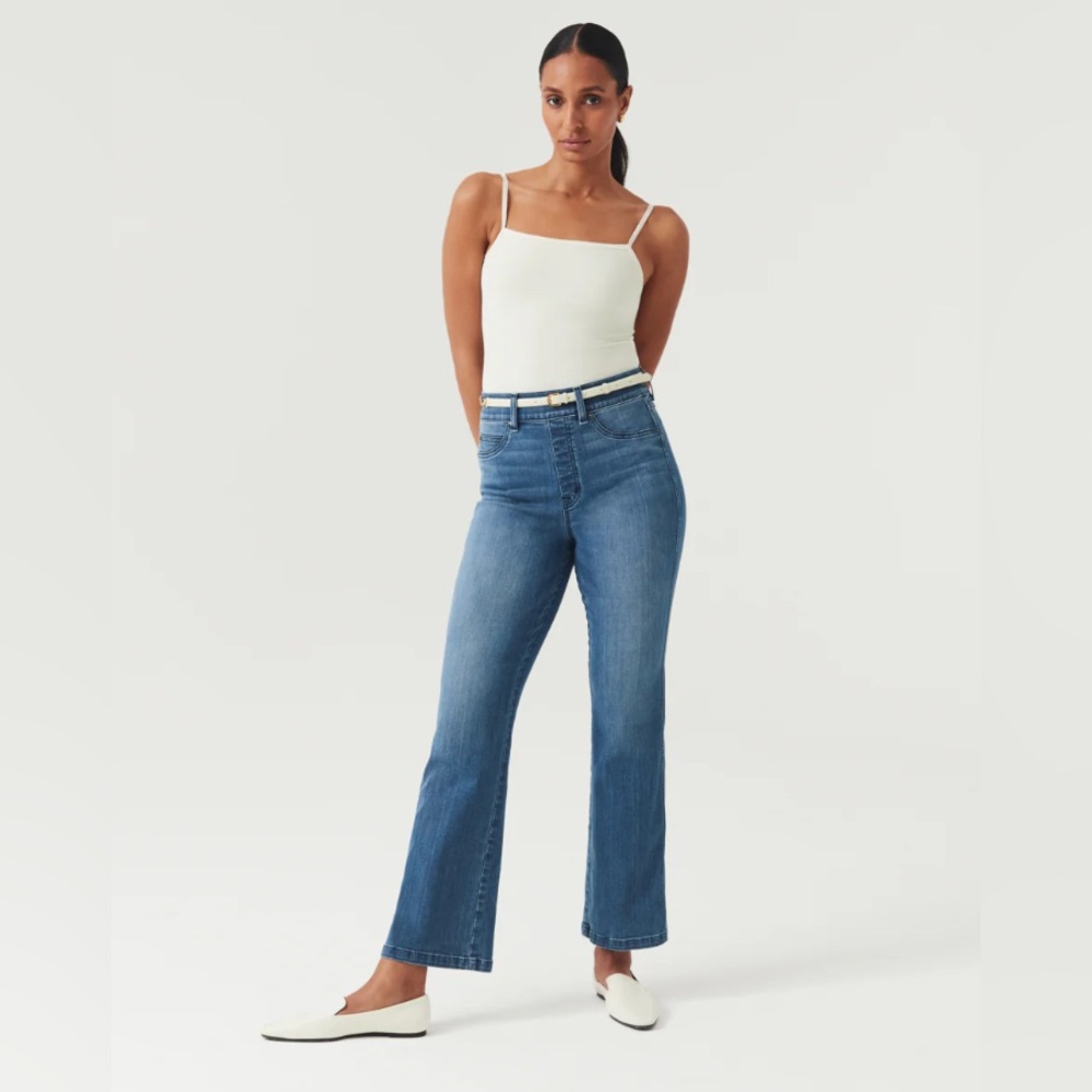 Spanx Spanxshape Everywhere Kick Flare Jeans Vint… - image 1